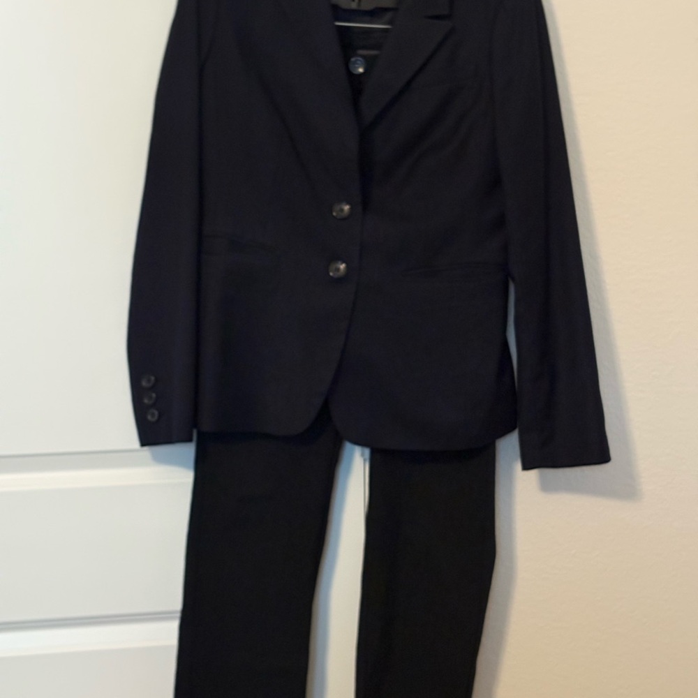 Classic Navy Blue Blazer and Pants Set